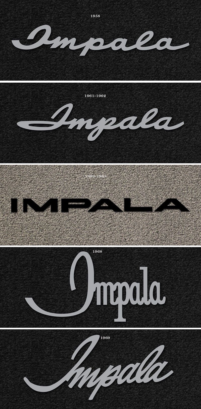 1958 2013 Chevrolet Impala SS Floor Mats