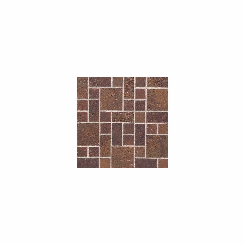 Daltile Continental Slate 3" x 3" Indian Red Random Block Mosaic