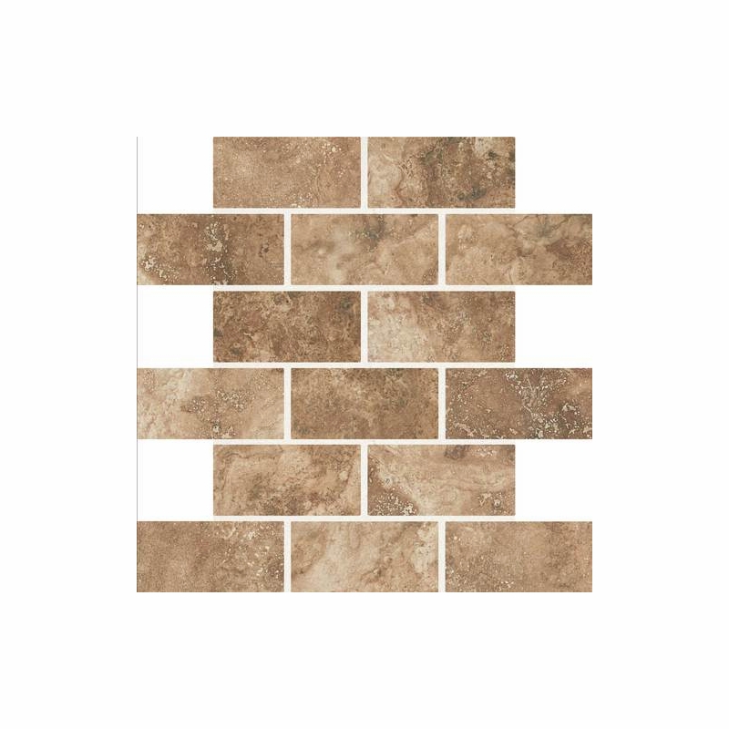 Daltile Esta Villa Cottage Brown 2" x 4" Mosaic Tile