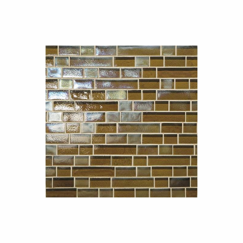 Daltile Glass Horizons Driftwood 12" x 12" Random Linear Mosaic