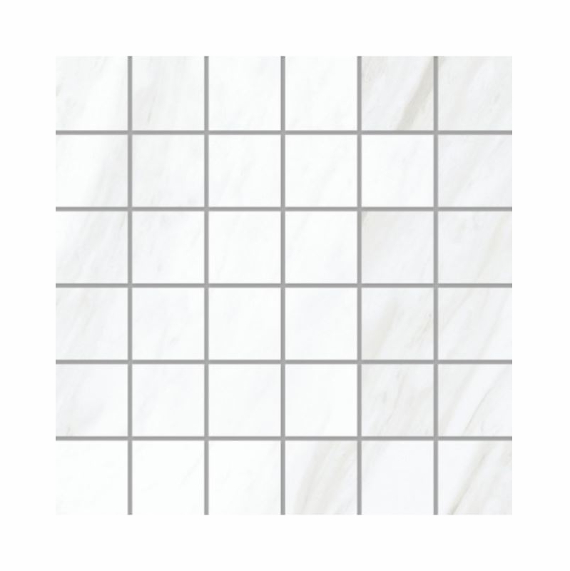 Eleganza Carrara Extra Moderne White Mosaic Polished