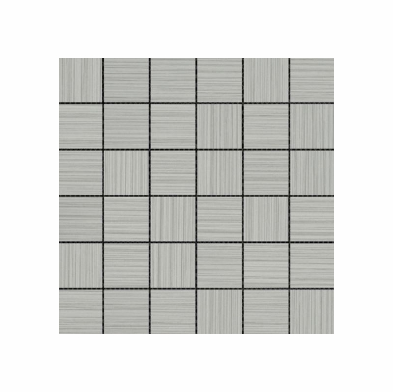 Emser Tile Thread II Silver 12" x 12" Mosaic