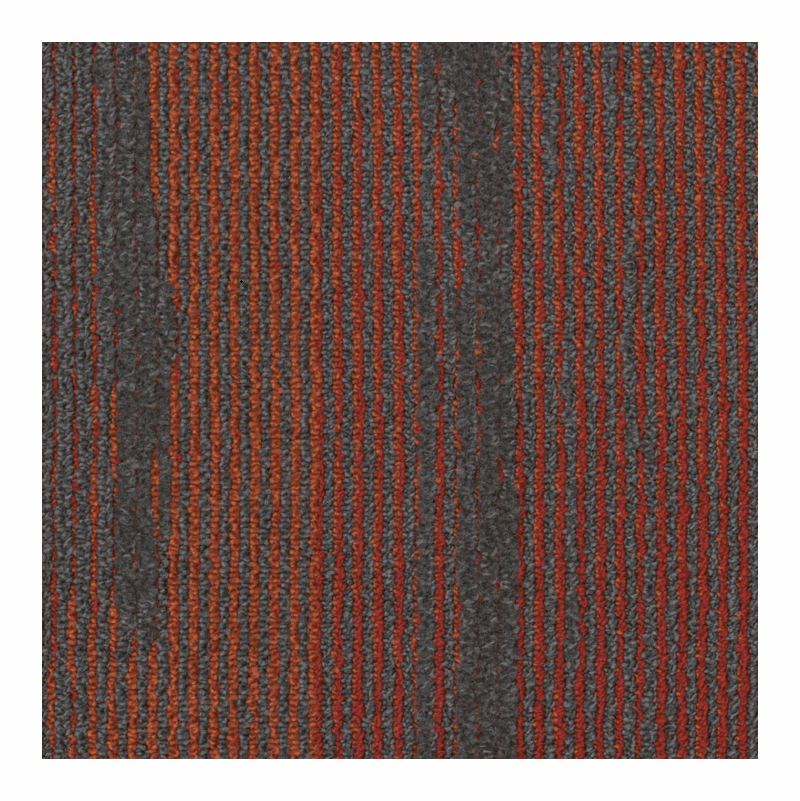 Patcraft Lineation Red Orange