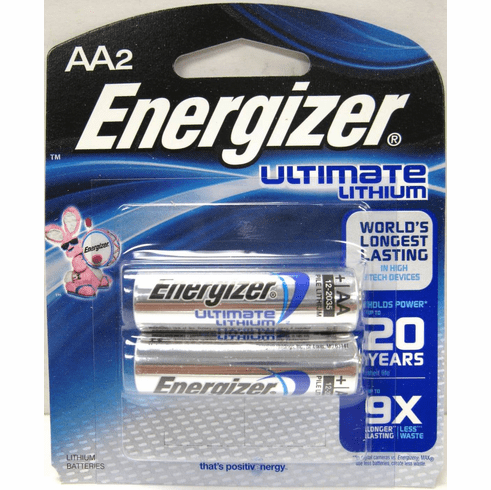 Energizer Ultimate Lithium AA Batteries 2 Pack