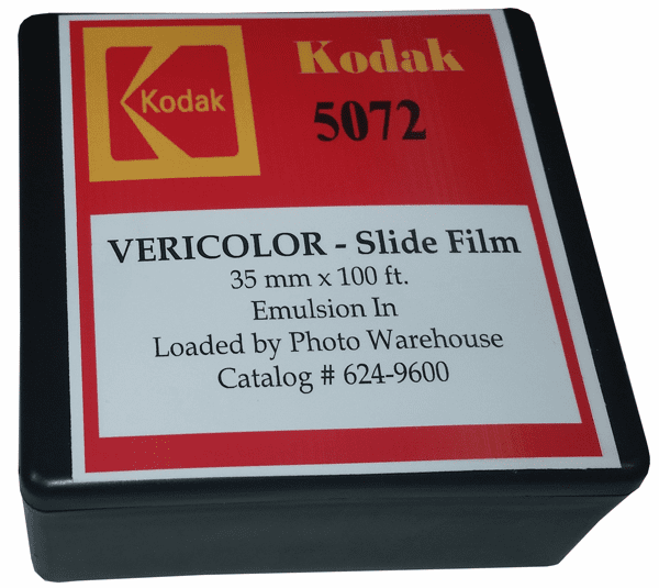 Kodak 5072 Vericolor Slide Film 35mm x 100 Foot Roll