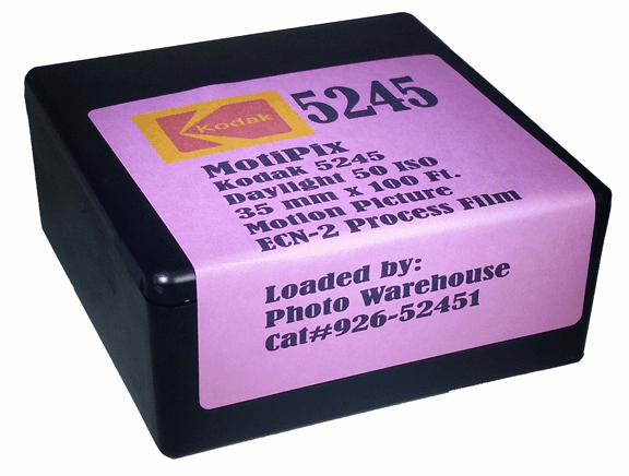 MotiPix Vintage Kodak 5245 35 mm x 100 Ft. Motion Picture ECN-2 Process Film 50D