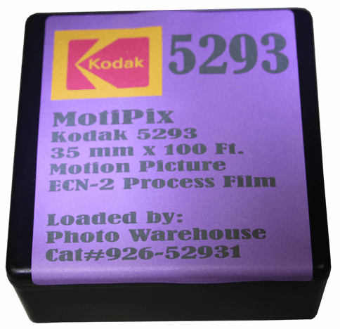 MotiPix Vintage Kodak 5293 35 mm x 100 Ft. Motion Picture ECN-2 Process Film 200T