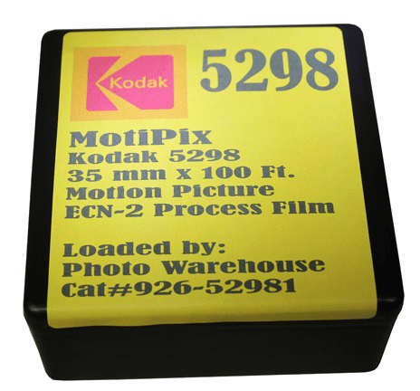 MotiPix Vintage Kodak 5298 35 mm x 100 Ft. Motion Picture ECN-2 Process Film 500T