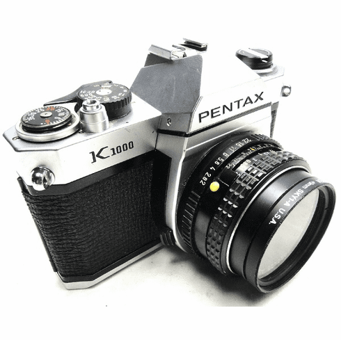 Pentax K1000 35mm SLR Student Camera with 50mm Lens - Used -