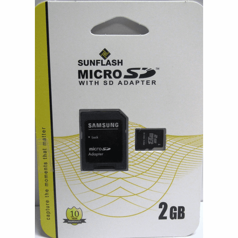 Sunflash Samsung 2GB Secure Digital micro SD Memory Card