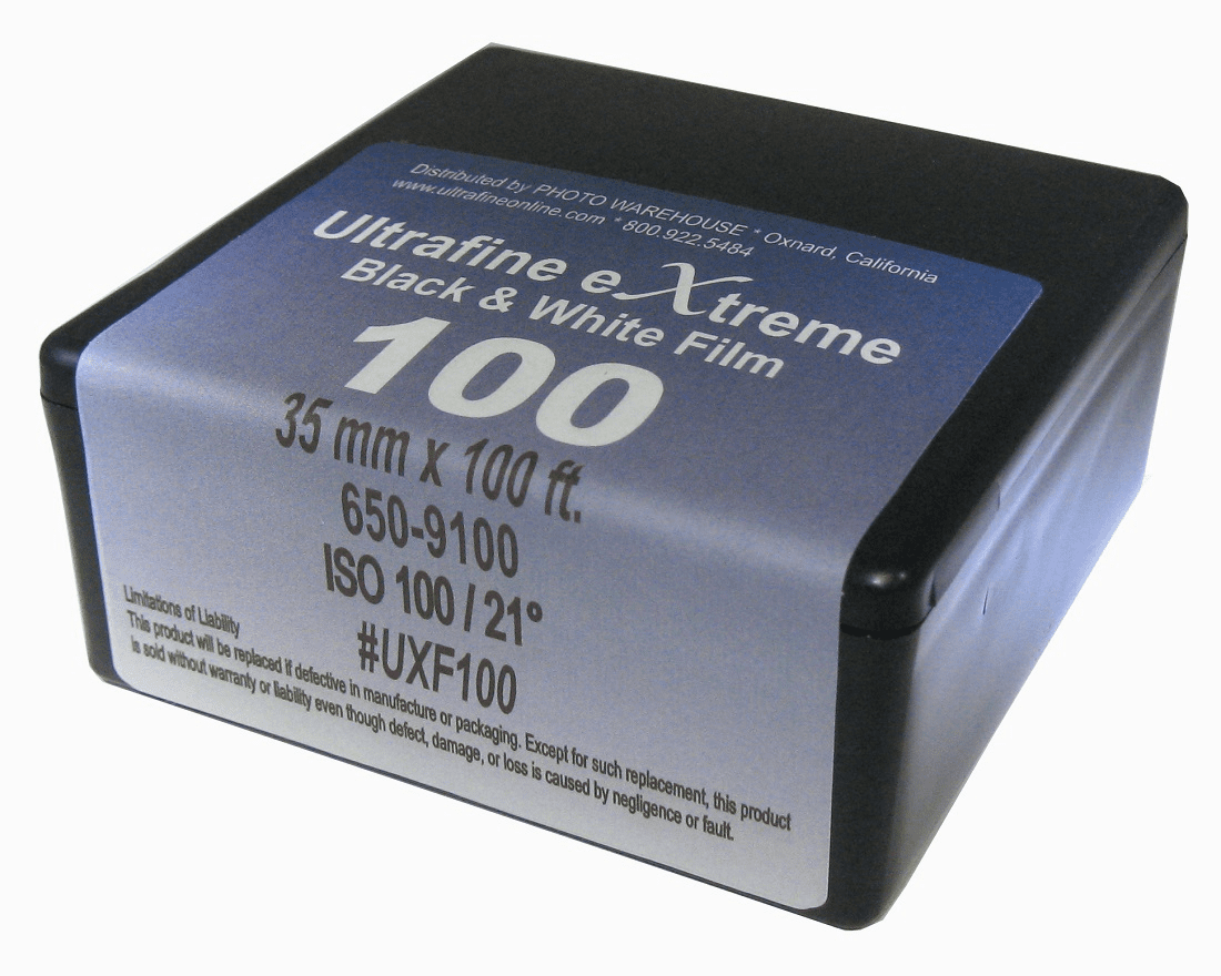 Ultrafine eXtreme Black & White Film ISO 100 35mm x 100'