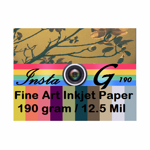 Ultrafine Insta G 190 Gram Fine Art Inkjet Paper 8.5 x 11 / 25