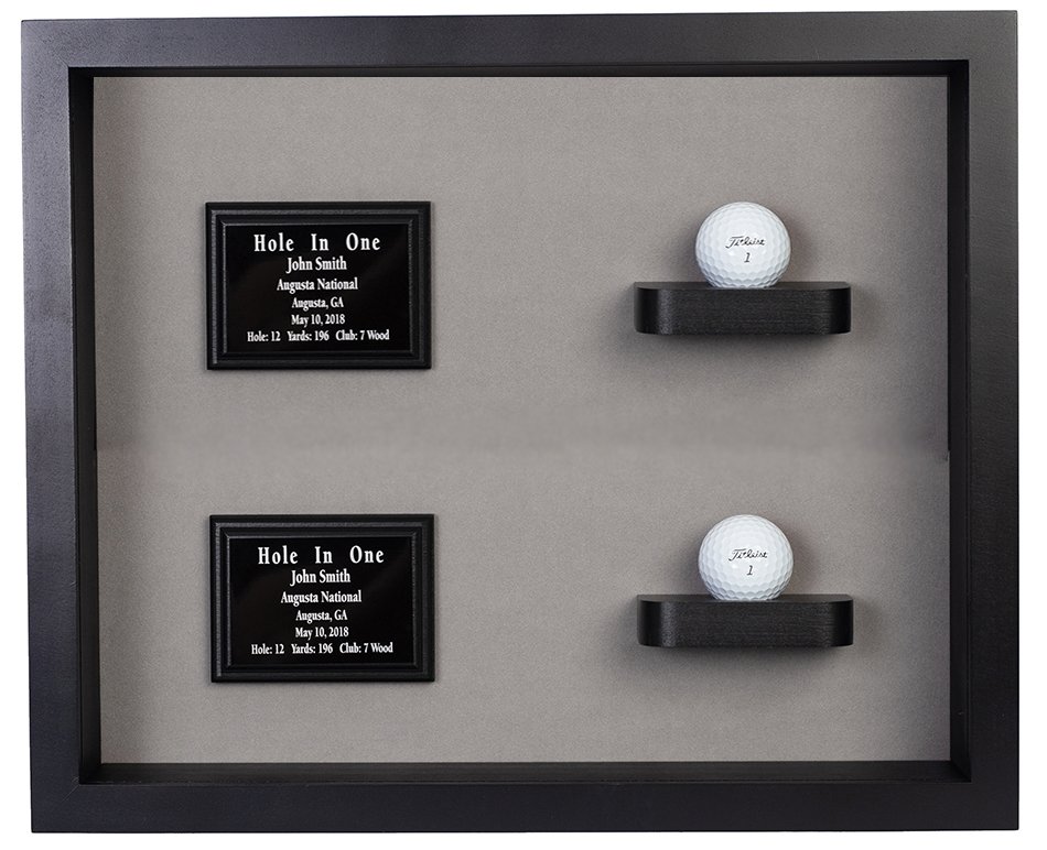 2 Holes in One Shadow Box DisplayBlack only 189.99 Multiple Ball