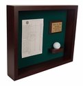 Hole In One Ball & Vertical Photo/Scorecard Shadow Box - Black