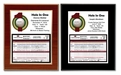 Hole In One Laminated Plaque - Red Mahogany