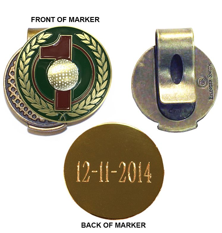 Personalized HoleinOne Hat Clip Ball Marker only 24.99 Accessories