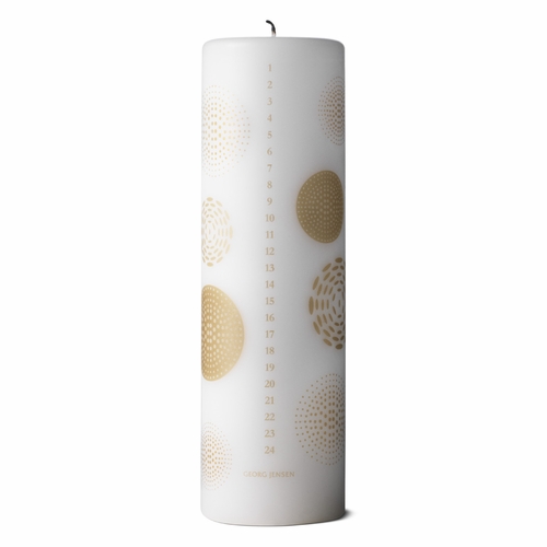 2018 Calendar Candle, Gold