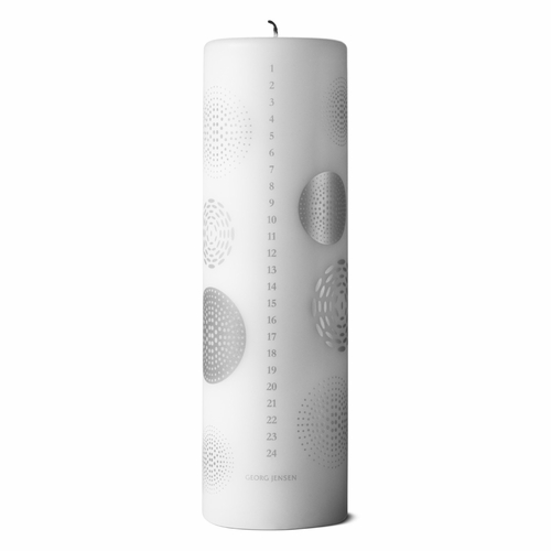 2018 Calendar Candle, Silver