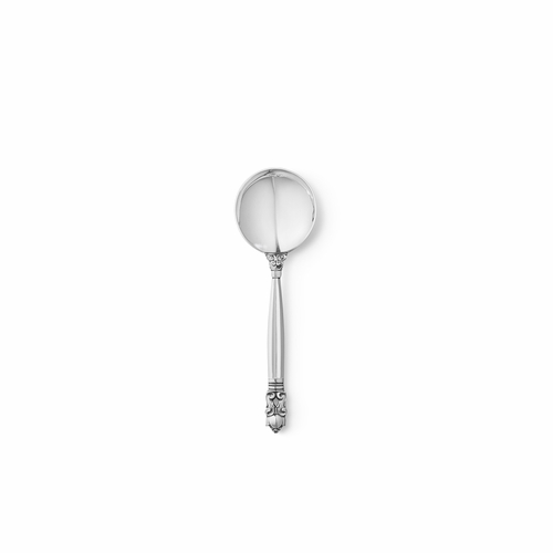 Georg Jensen Acorn Bouillon Spoon, 925 Sterling Silver
