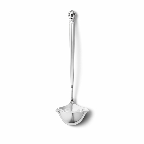 Georg Jensen Acorn Curved Gravy Ladle (Small), 925 Sterling Silver