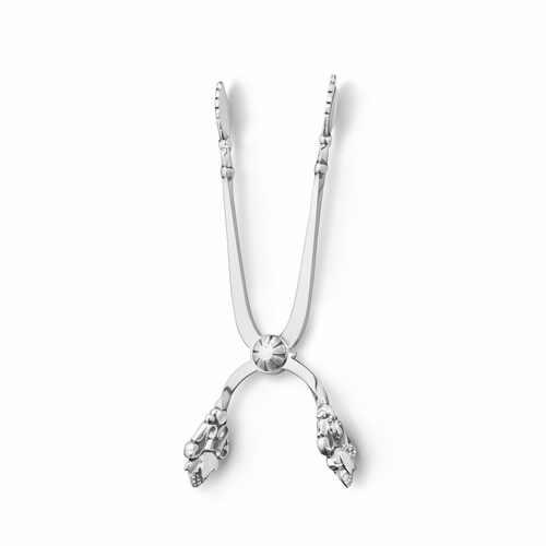 Georg Jensen Acorn Sugar Tongs, 925 Sterling Silver