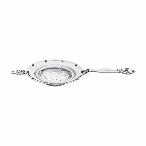 Georg Jensen Acorn Tea Strainer, 925 Sterling Silver