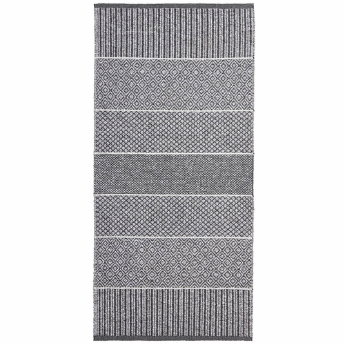 Alice Indoor / Outdoor Swedish Woven Rug, Grey - 2 1/3' x 5'