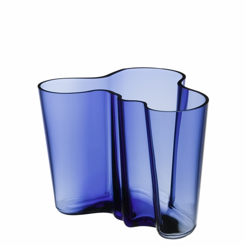 Alvar Aalto Vase 6.25", Ultramarine Blue