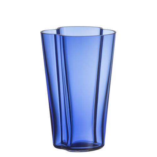 Alvar Aalto Vase 8.75", Ultramarine Blue