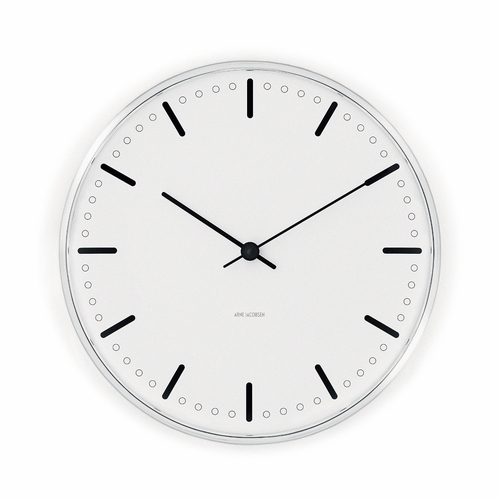 Arne Jacobsen City Hall Wall Clock (11.4" Dia.)