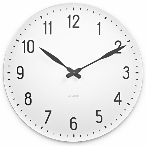 Arne Jacobsen Station Wall Clock - 19"
