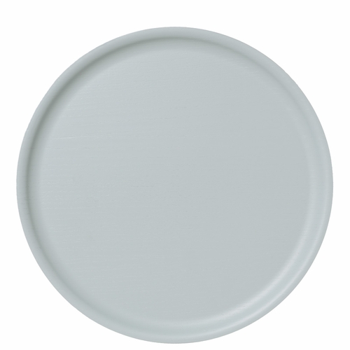 Bengt & Lotta B&L Wood Round Tray, Light Blue - 13.78"
