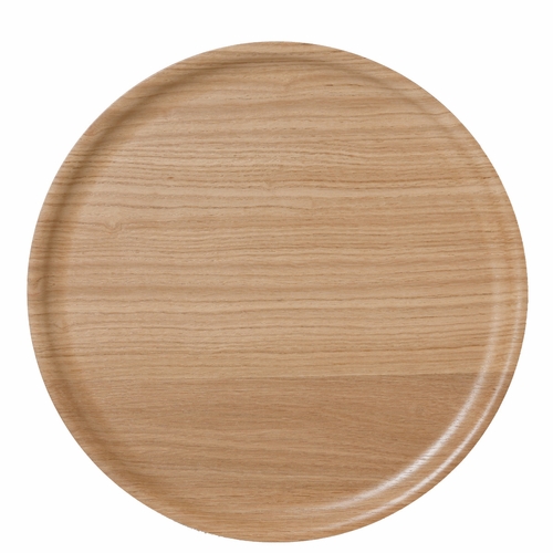 B&L Wood Medium Round Tray, Oak