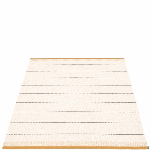 Pappelina Belle Plastic Rug - Ochre, 7 1/2' x 10 1/2'