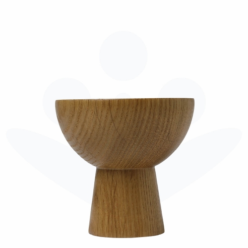 Plateau Reversible Wood Candle Holder, Oak