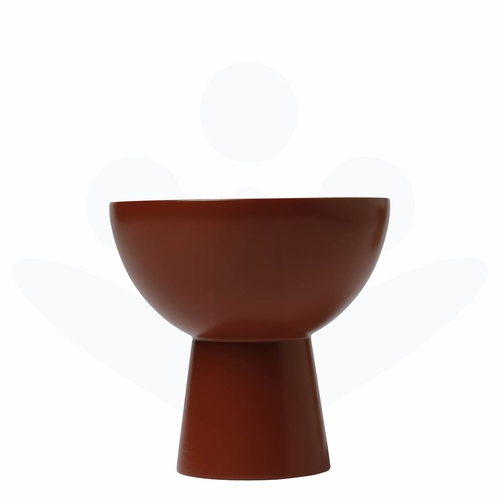 Plateau Reversible Wood Candle Holder, Swedish Red