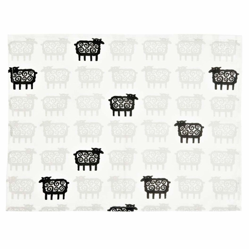 Black Far (Sheep) Placemats, Set of 4