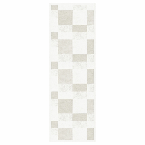 Block Organic Cotton/Linen Table Runner, Beige