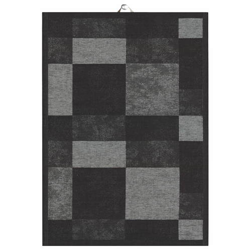 Block Organic Cotton/Linen Tea Towel, Black