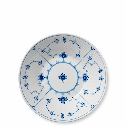Blue Fluted Plain Pasta Bowl, 9.5"