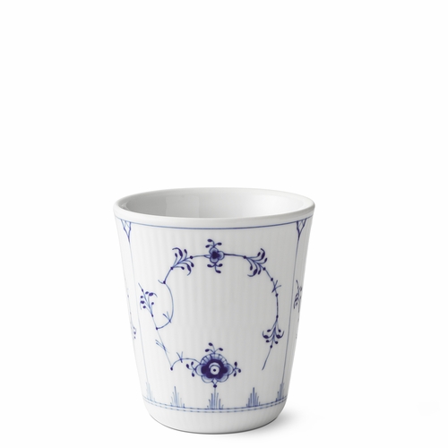 Blue Fluted Plain Thermal Cup, 9.75 oz.