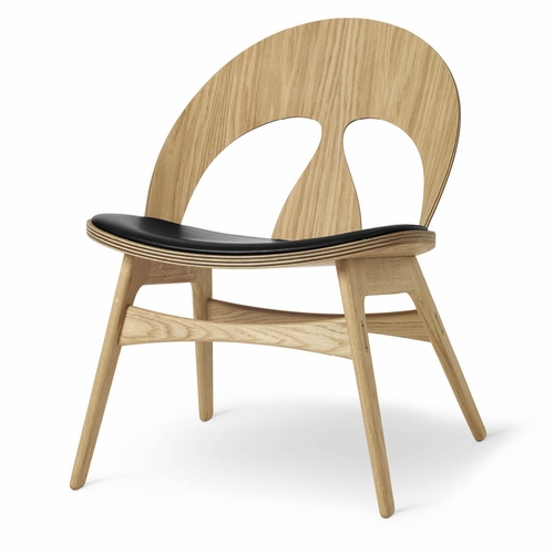 BM0949 Contour Chair, Oak Oil, Loke 7150 Leather Seat