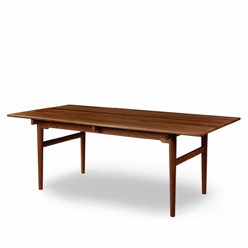 CH327 Dining Table, Walnut Lacquer - 74.8" x 37.4"