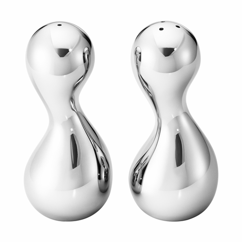Cobra Salt & Pepper Shaker Set, Polished Steel