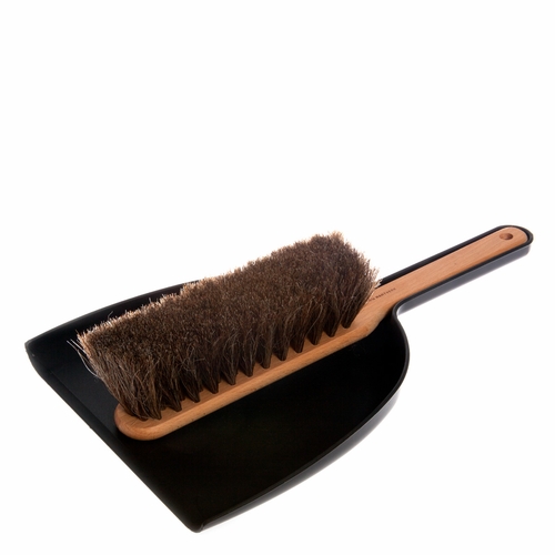 Iris Hantverk Dustpan and Brush Set - Black