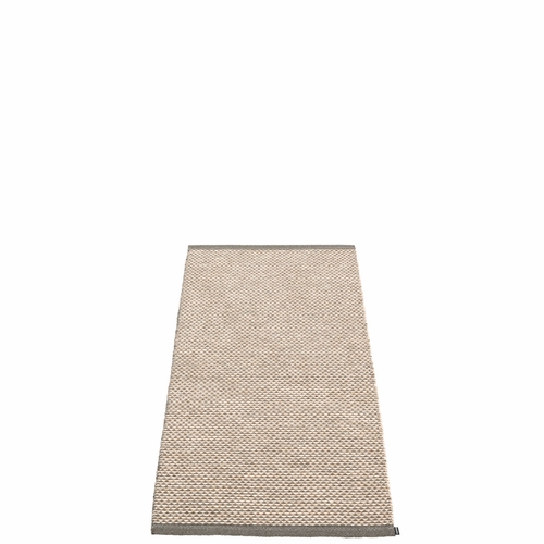 Pappelina Effi Plastic Rug - Charcoal, 2' x 4'