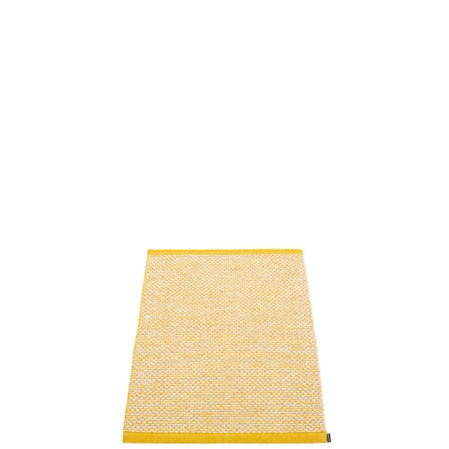 Pappelina Effi Plastic Rug - Mustard, 2' x 2 3/4'