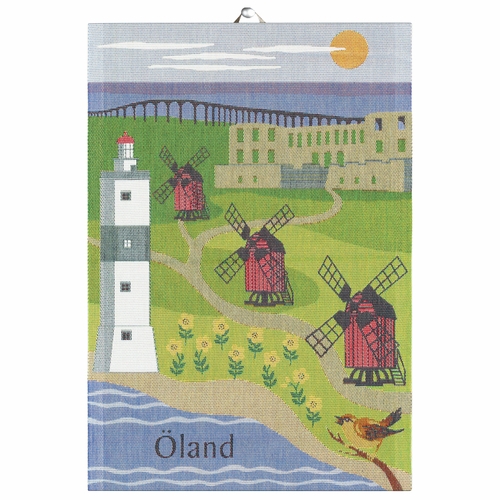 Oland Landskap Organic Cotton Tea Towel