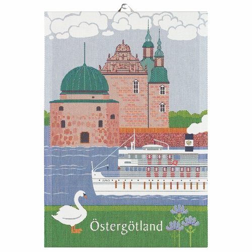 Ostergotland Landskap Organic Cotton Tea Towel