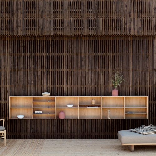 FK63 Three Bookcases, Oak